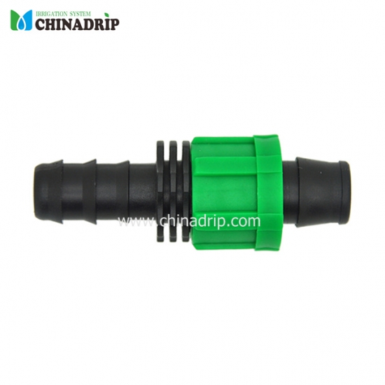 22mm drip tape barb coupling and lock connector